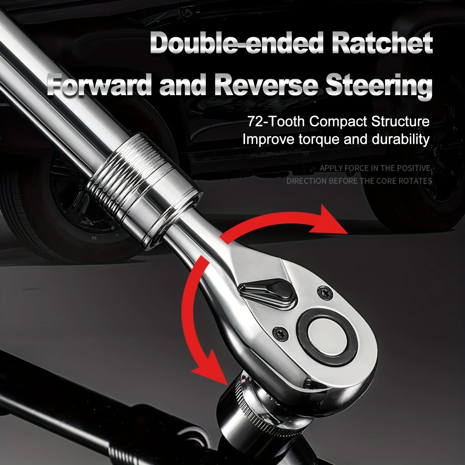 72-Tooth Ratchet Wrench Set – Chrome Vanadium Steel 2