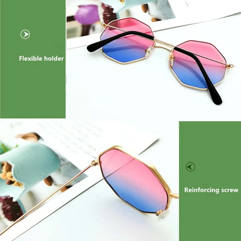 Steampunk Kids Sunglasses Boys Girls Luxury Vintage Eyewear Children Round Sun Shades Glasses Oculos Feminino Accessories