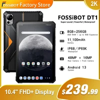 FOSSiBOT DT1 Rugged Tablet 11000mAh Battery 10.4" Display Waterproof 8GB 256GB 48MP Camera Tablets Global Network Pad Computer 1