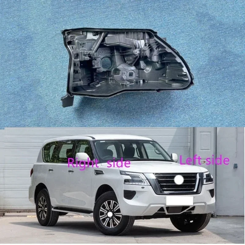 

For Nissan Patrol Armada 2020 2021 2022 Headlight Base Replacement Headlamp House Headlight Black Back Rear Shell