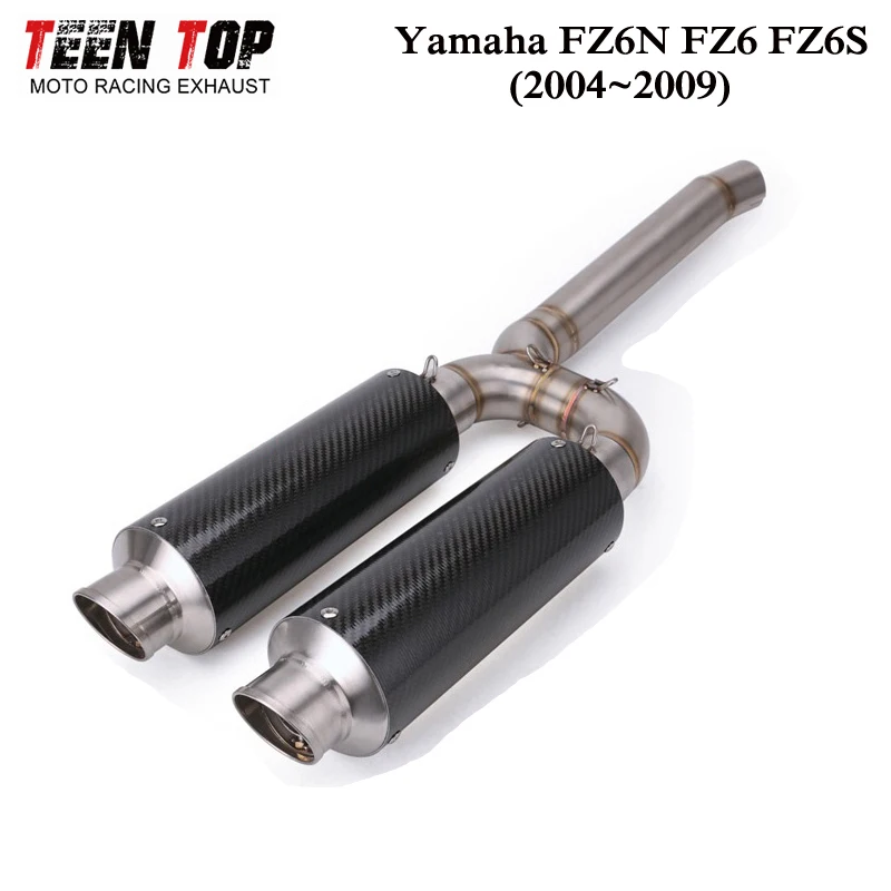 Für Yamaha Fz6 Fz6n Fz6s Auspuffrohr 2004 2005 2006 2007 2008 2009