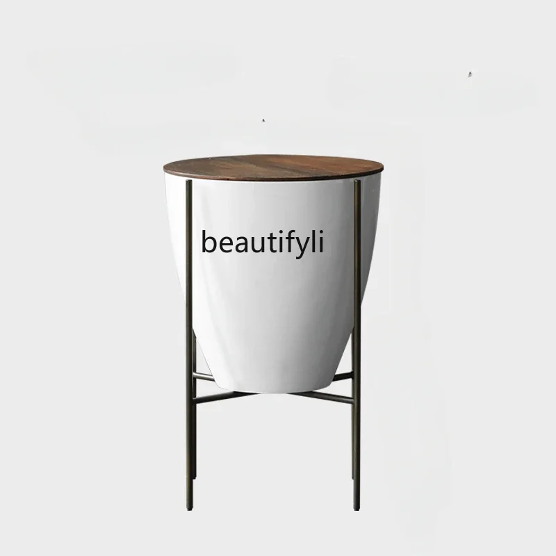 

American Country Creative Side Table Home Bedroom Storage Sofa Corner Table