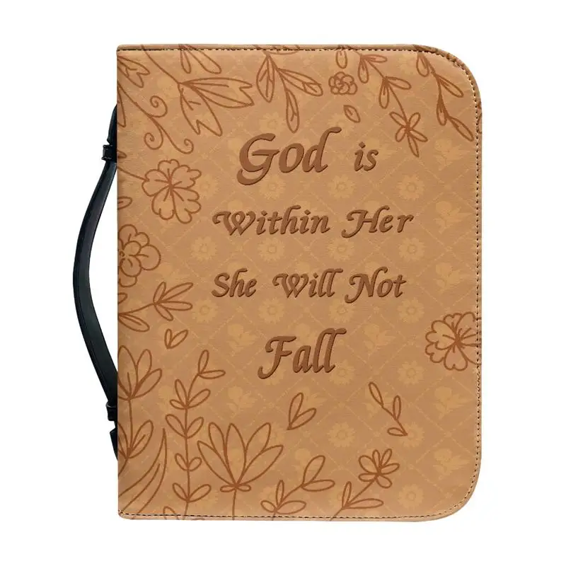 

Bible Cover Case Portable Book Cover Tote Bag PU Leather Bible Protective Cover Manual Protective Cover For Reading Lover Gift