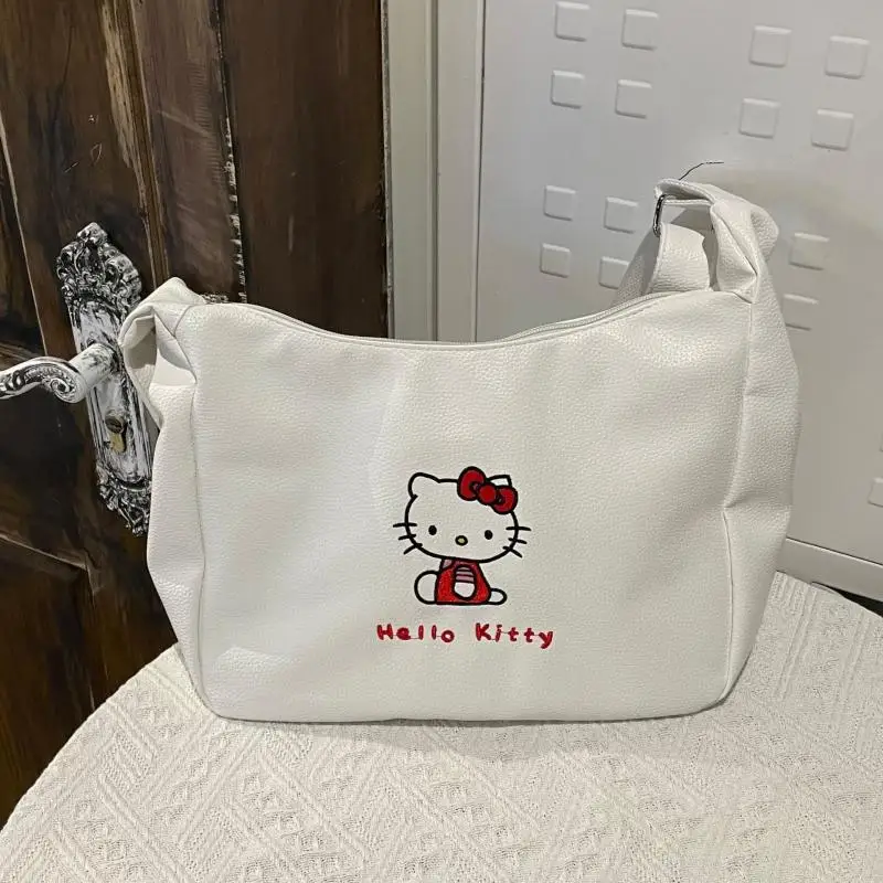 

Kawaii Sanrio Kuromi Hello Kitty мультфильм аниме сумки на плечо милая девушка сердце Мой мелой большой емкости Новая мода сумка-мессенджер
