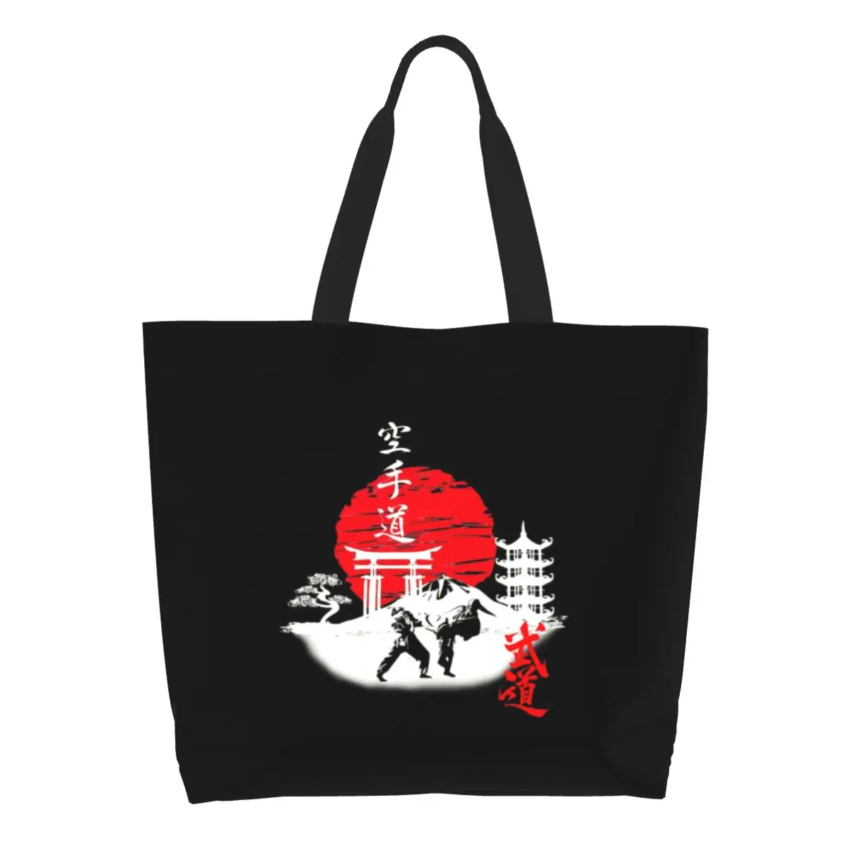 Budo Soul Karate Spirit продуктовый шоппер сумки для покупок женские кавайные боевые искусства холщовые сумки на плечо вместительные сумки