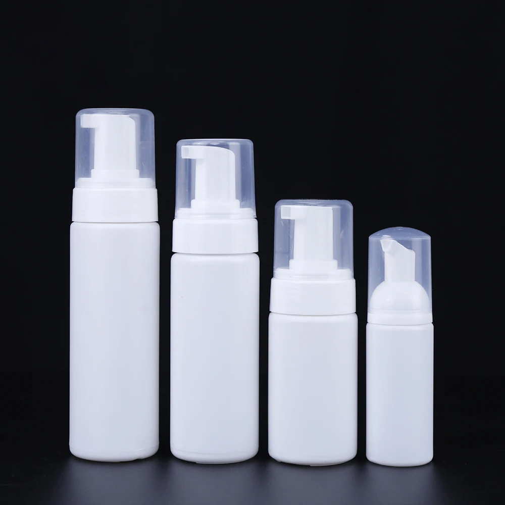 

12/24pcs 200ml 150ml 100ml 50ml Foam Pump Bottles Plastic Foaming Bottle White Foam Soap Dispenser Refillable Cosmetic Container