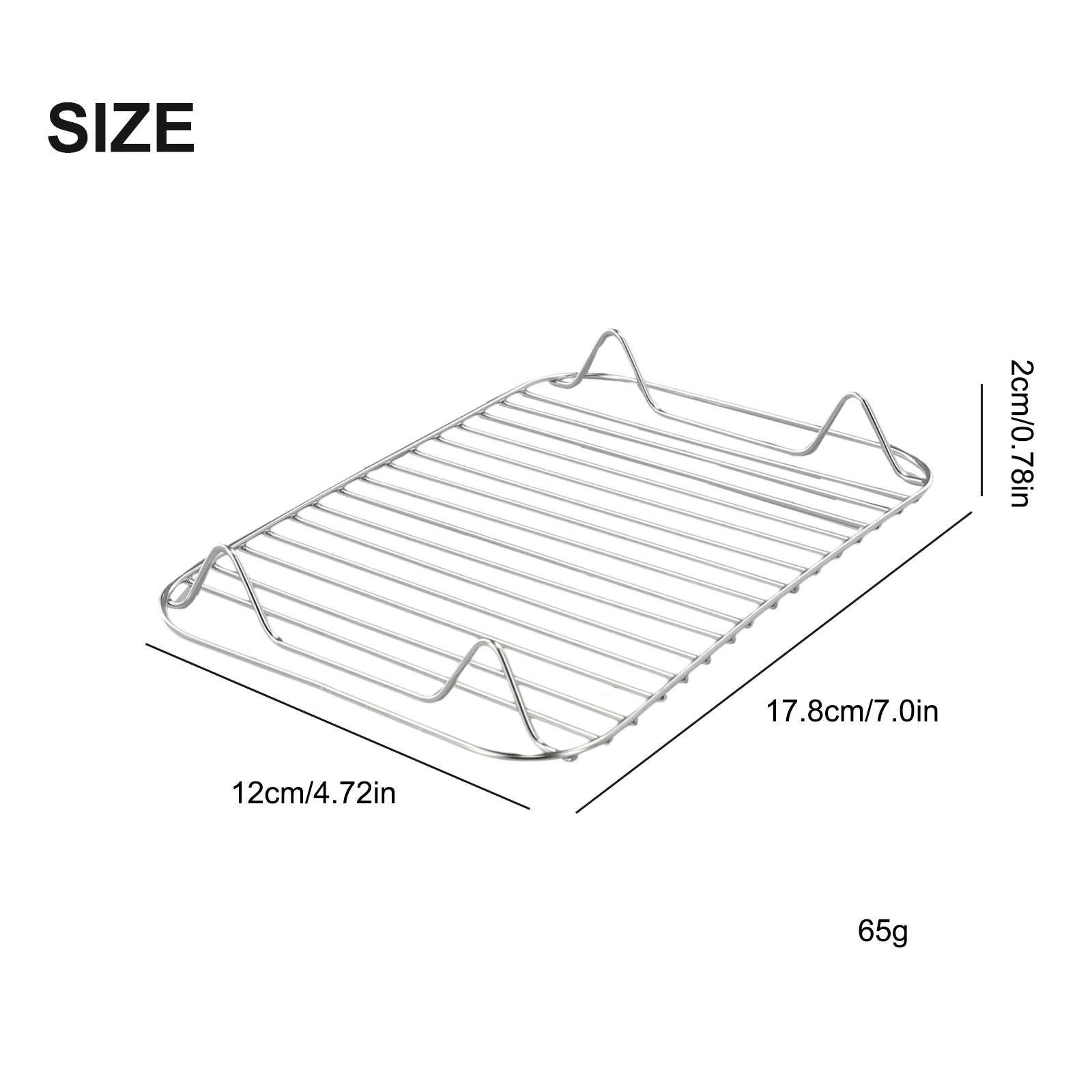 Description Picture 2 of itemCamping Lunch Box Steaming Rack Stainless Steel Cooking Rack Lunch Box Steaming Stand Outdoor Picnic Cookware for Hiking Fishing