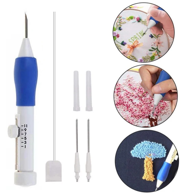 Juego De 72 Bolígrafos Mágicos De Bordado Punzón - Kit Para Manualidades Con Hilos De Colores