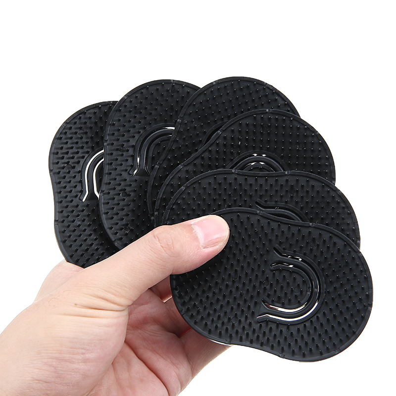 3Pcs Black Small Round Comb Portable Pocket Comb Finger Set Hair Wash Brush Massage Brush Finger Brush