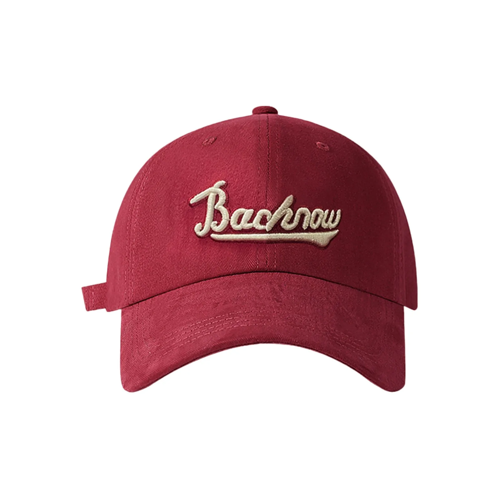 Summer Letter Embroidered Fashion Baseball Hats Women Men Solid Outdoor Casual Ponytail Hats Curled Brim Snapback Peaked Caps
