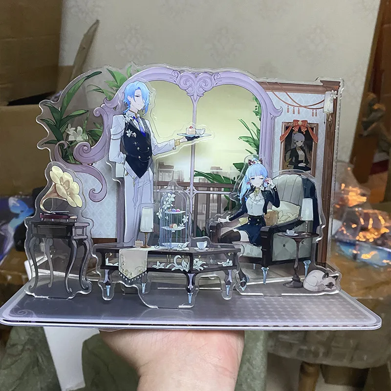 

Original Game Genshin Impact Kamisato Ayato Kamisato Ayaka Acrylic Stand Display Model Cosplay Desktop Decoration Birthday Gift