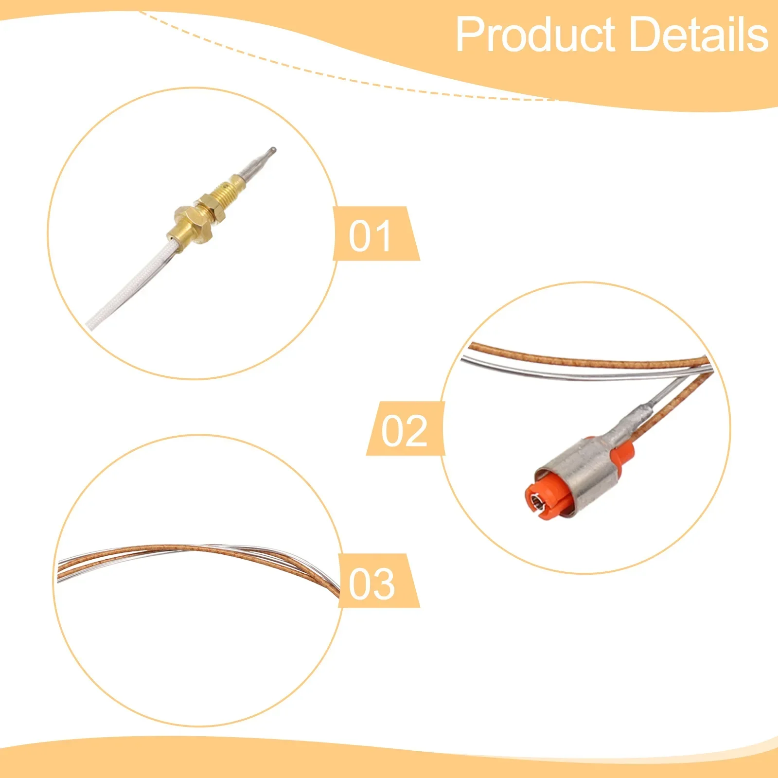 For SABAF Stove Top Cooker Thermocouple Stove Thermocouple For Sabaf Built In Tools Metal Color