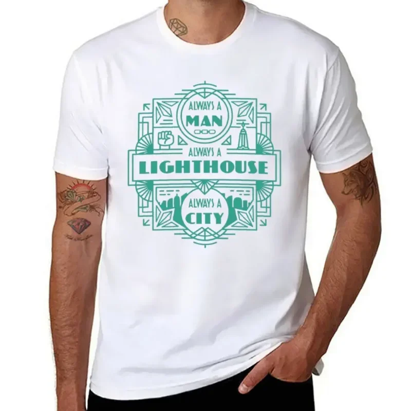 

Топ BIOSHOCK с надписью Always A Man, топ с рисунком маяков, крутая футболка в стиле Харадзюку, забавная новинка, домашний европейский размер