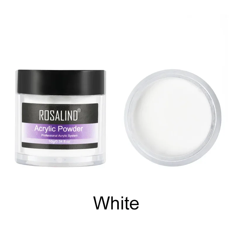 Acrylic Crystal Powder Nail Art Tips Pink White Clear Nail Manicure Powder Art Extension Builder Polymer
