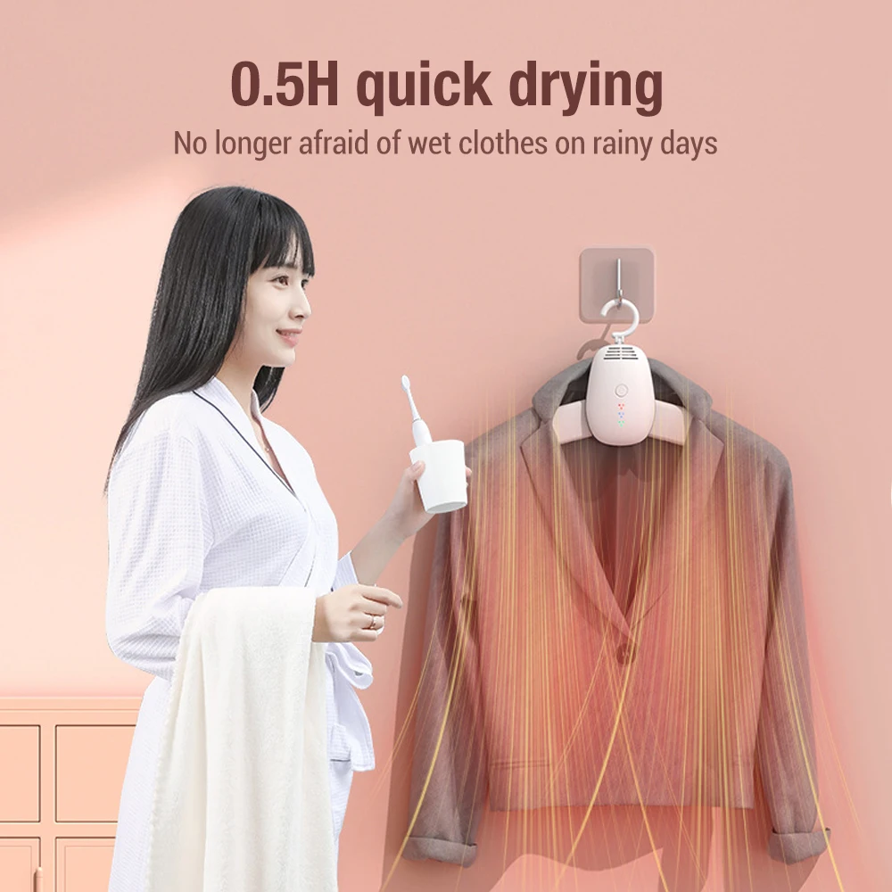 Electric Clothes Dryers Portable Household Clothes Dryer Shoes Overheat Protect Garment Dryer Machine Foldable for Home Travel 4