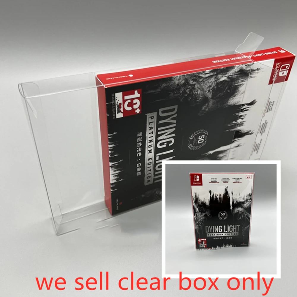 Pet Box Protector Per Dying Light Platinum Edition Raccogliere Scatole Espositive Per Ns Switch Nintendo Shell Clear Display Case