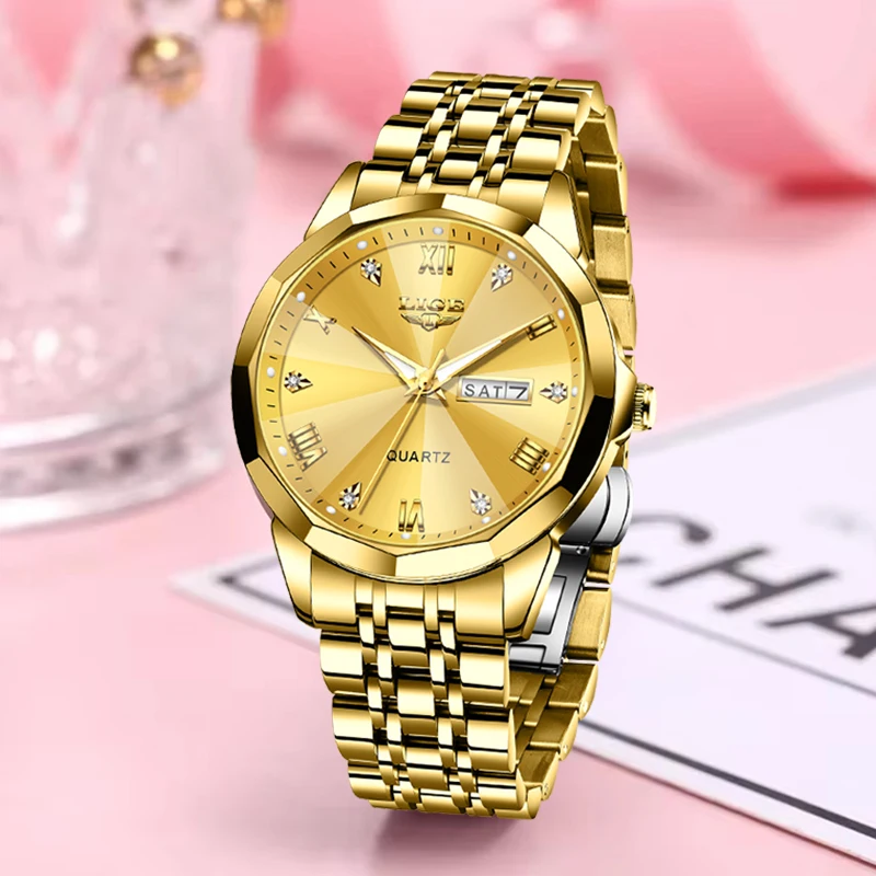LIGE Brand Luxury Women Watch Fashion Waterproof Date Quartz Watches For Women Full Steel Sport Military Chronograph Reloj Mujer