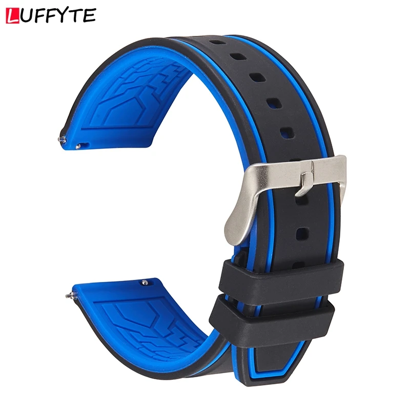 Cinturino Ricambio Orologio Cinturino In Silicone Nero Per Orologi