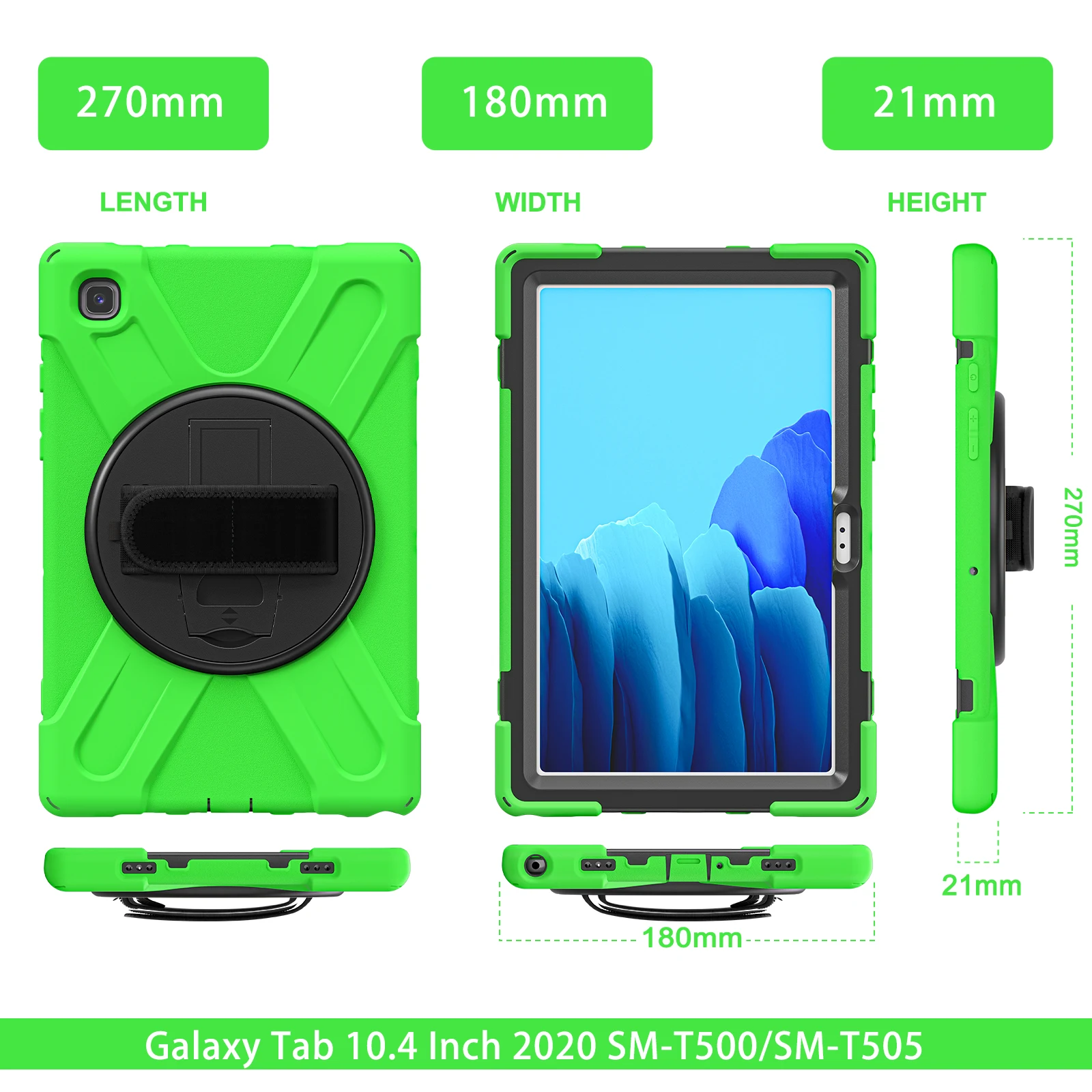 Kids Shockproof Stand Cover for Tablets - Durable Protector Case