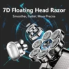 Head Shavers for Bald Men 6-in-1 Waterproof Bald Head Shavers Electric Razor with Hair Sideburns Trimmer Rechargeable  Shavers 2