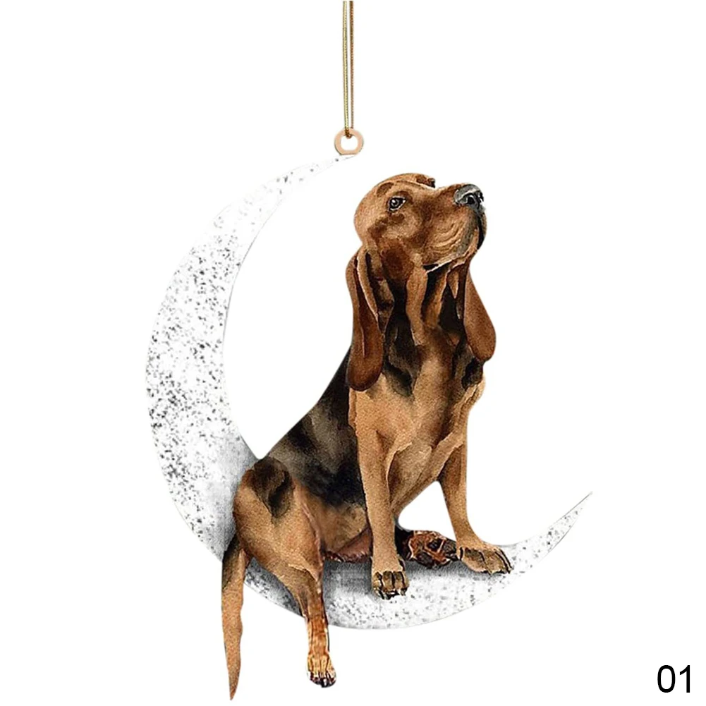 2 ciondoli per specchietto retrovisore per cani, decorazione creativa, per auto, decorazione per interni auto, 2 pezzi
