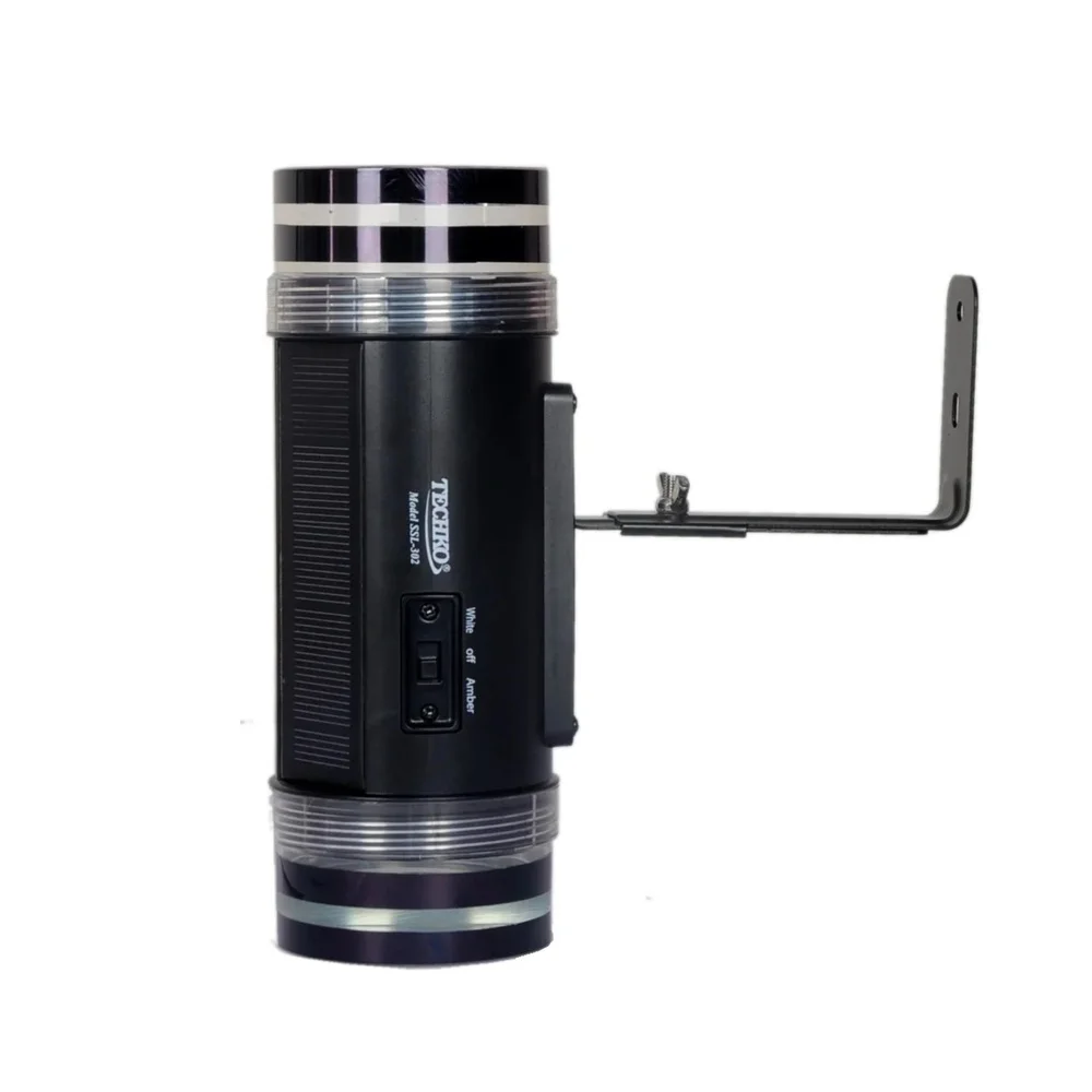 Solar Wall Light Dual Direction Amber White LED Outdoor Lighting Energy Efficient Waterproof Easy Install 12 Hours Charge IP65 4