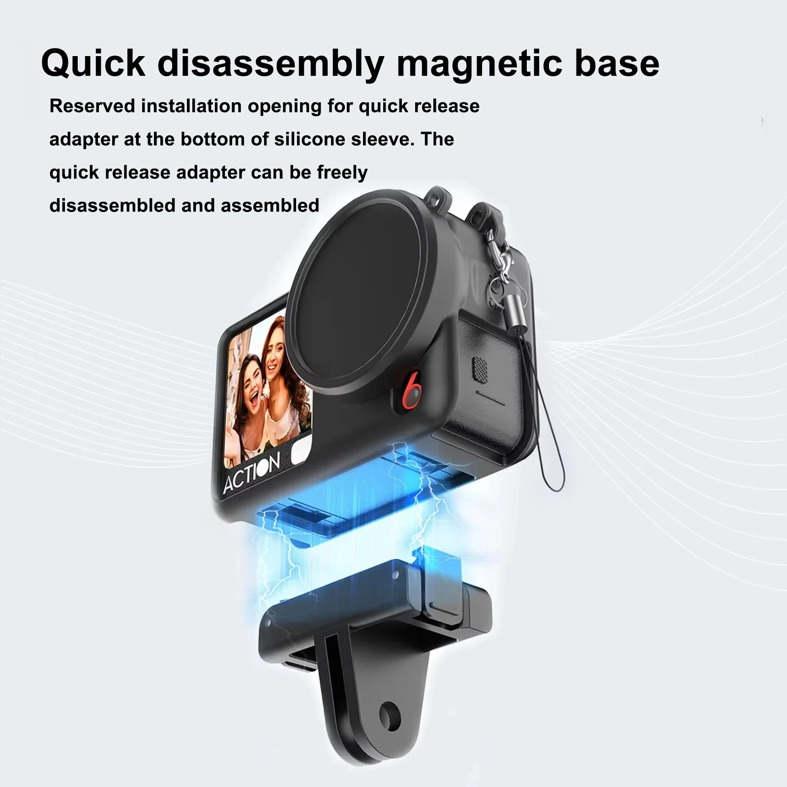Silicone Protective Carrying Case with Screen Protector & Lens Cap Storage Bag
