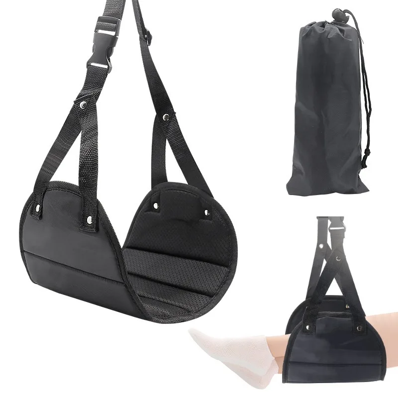 Car Travel Rest Foot Pad Comfortable Foot Portable Hammock Long Flight Essentials Office Footrests Adjustable Car Supplies