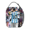 Lionel M-Messi Insulated Lunch Bags Food Container Bags Portable Thermal Cooler Football Sports Lunch Boxes For School Office 3