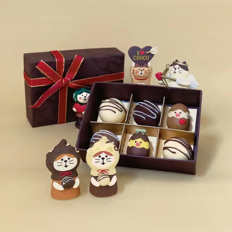 

Valentine's Day Miniature Scene Decoration Chocolate Gift Items Strawberry Bread Desktop Decoration Resin Decoration Collection
