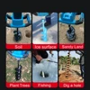 5000W Brushless Cordless Ground Drill Lithium Battery Electric Alloy Ground Drill Winter Drilling ice Farm Planting Boreholes 5