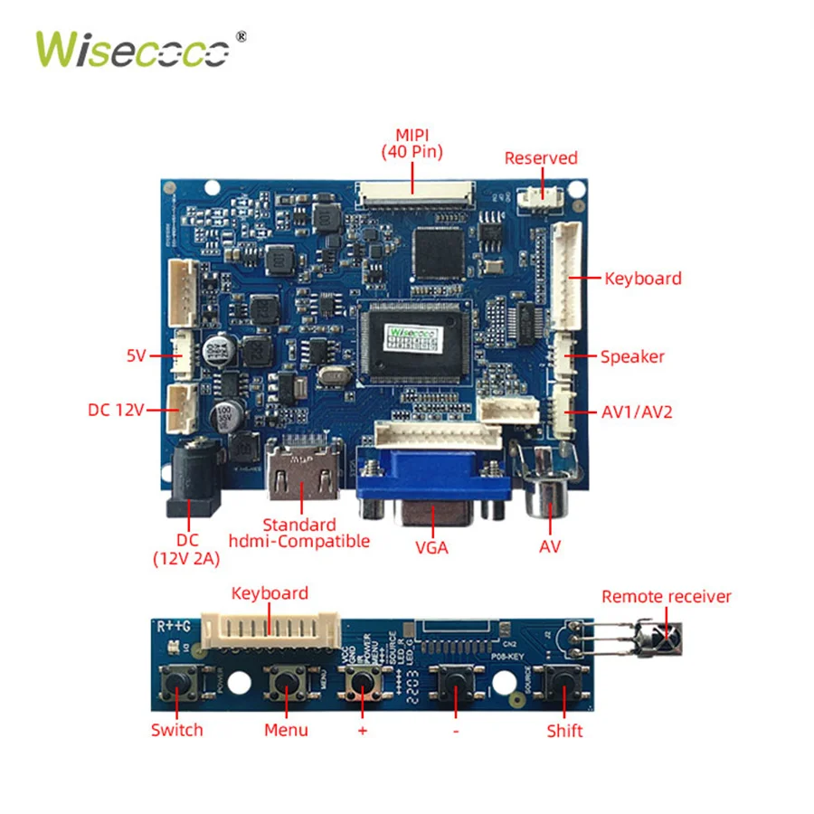 Wisecoco 10.1 Polegada 1280x800 16:10 Módulo Lcd Tablet 10 Pontos Tela de Toque Capacitivo Raspberry pi Placa Controle Exibição - Imagem 6