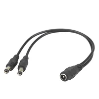 DC 1 Female to 2 Male Power Split Splitter Cable 2.1*5.5mm for CCTV Camera Security DVR Accessories LED Light Strip 1