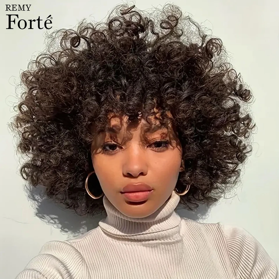 

Short Pixie Cut Wigs Human Hair Brazilian Afro Kinky Curly Remy Hair Bob Wigs Human Hair For Women Glueless Lace Wigs Human Hair