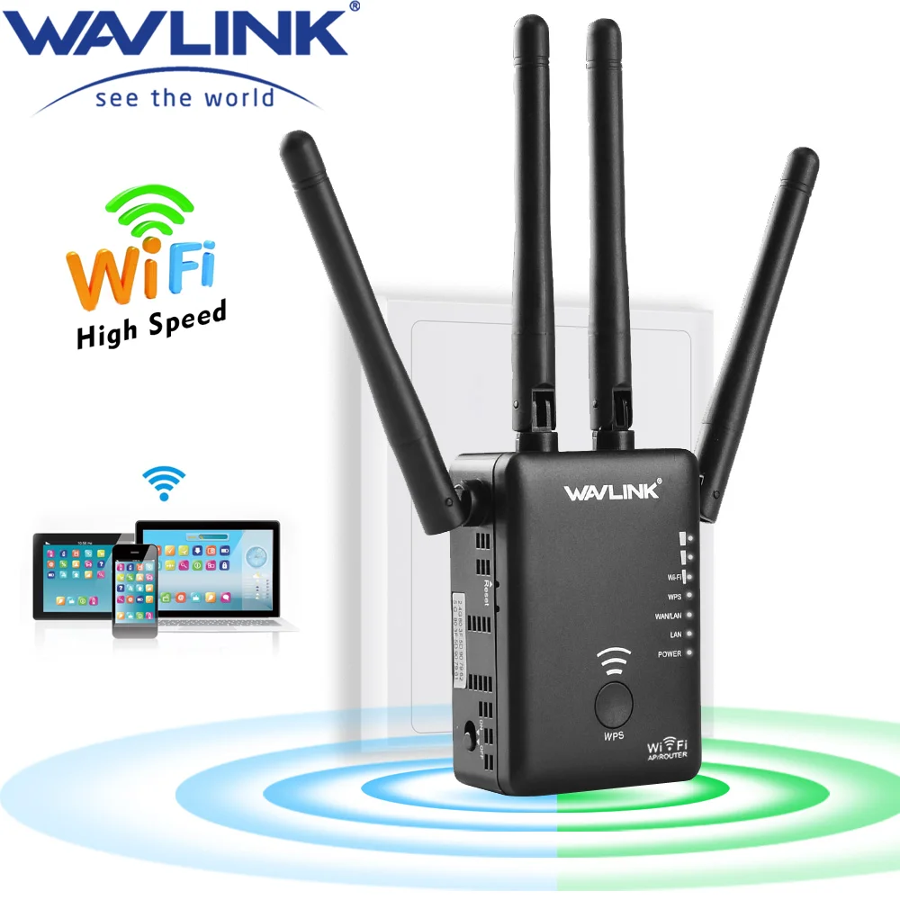Wavlink AC1200 Repeater/Router/Access point Wireless Wi-Fi Range Extender Wifi Signal with External Antennas Hot