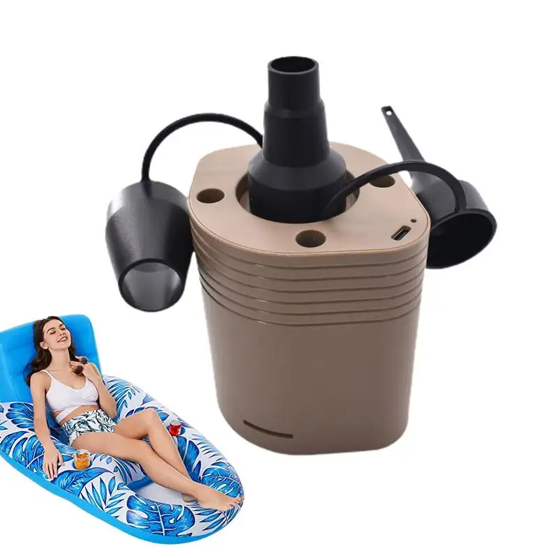 

2500MAH Portable Electric Inflator Camping Charging Air Pump Mattress Rechargeable Automatic Wireless Inflator Pump