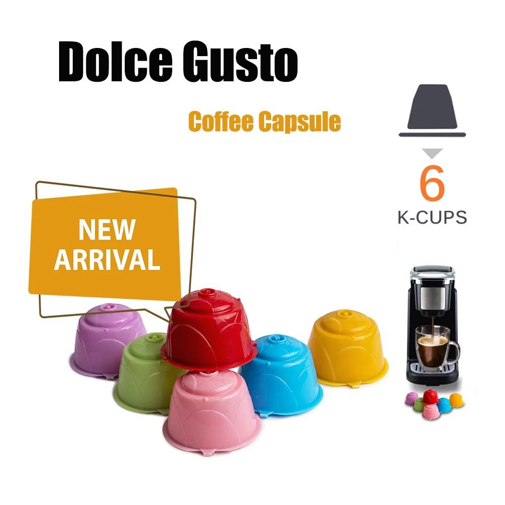 for Dolce Gusto Reusable Pods Refillable Coffee Capsule Filters fit Nescafe MiniMe Infinissma Piccolo Genio2 Dolce Gusto Tool 3pcs reusable coffee pods