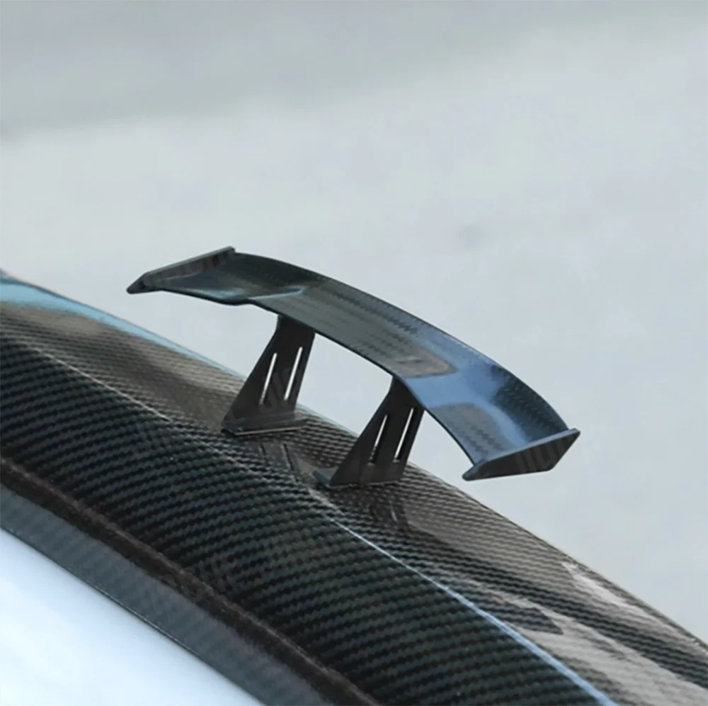 Spoiler posteriore per Auto Mini Spoiler Wing piccolo modello GT fibra di carbonio senza perforazione decorazione coda accessori Auto Car-styling  34