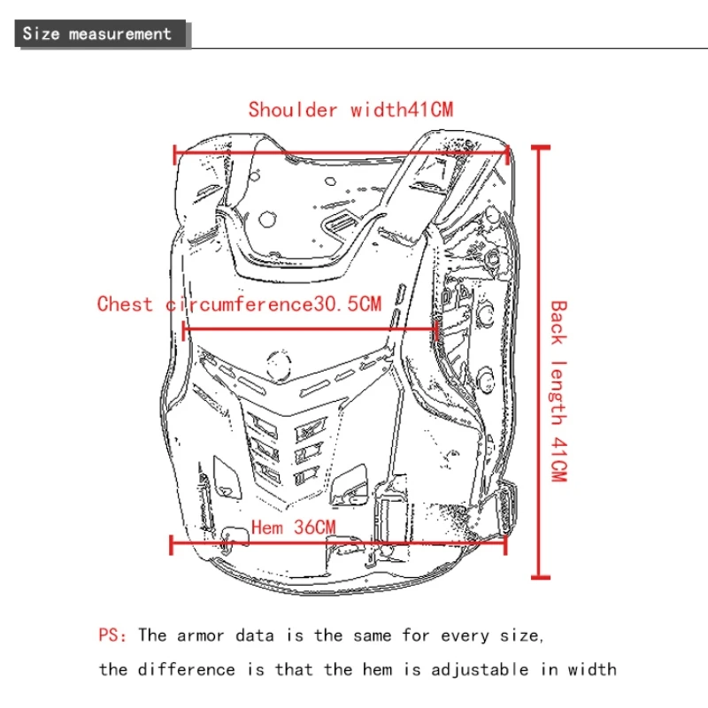 SCOYCO 모토크로스 바디 아머 조끼 가슴 등 보호 재킷 오프로드 더트 바이크 MTB 라이딩 기어 (남녀공용)