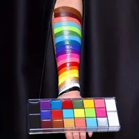 20 Color Body Painting Makeup KitWater Based Face Body Paint Art with 10 Artist Brushes for Halloween Christmas Costume Party 1