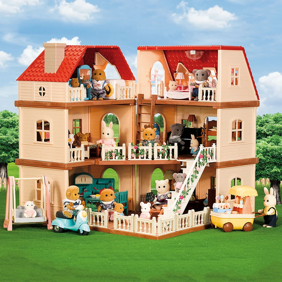 Set Di 2 Mini Bambole Coniglio E Orso In Tessuto Per Casa Delle Bambole | Accessori In Miniatura Scala 1:12 Decorazione Fai Da Te - 3