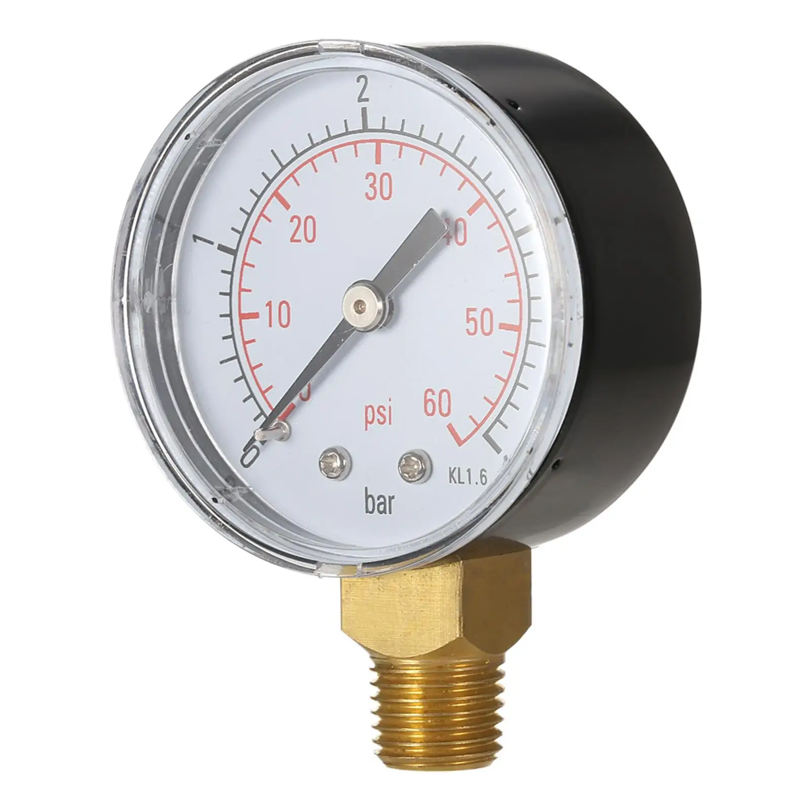 รูปสินค้า 50 มม.สระว่ายน้ํากรองน้ําความดันเครื่องวัดความดันไฮดรอลิก Manometer 1/4 "NPT Double Scale กลีเซอรีนเติมเมตร
