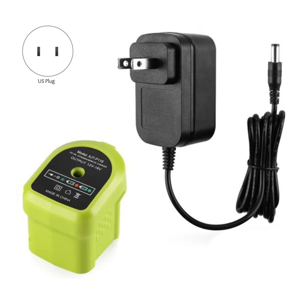 

P119 NiCd Lithium-Ion Dual Battery Charger for Ryobi 18V ONE+ Battery P102 P103 P104 P105 P107 P108, US Plug