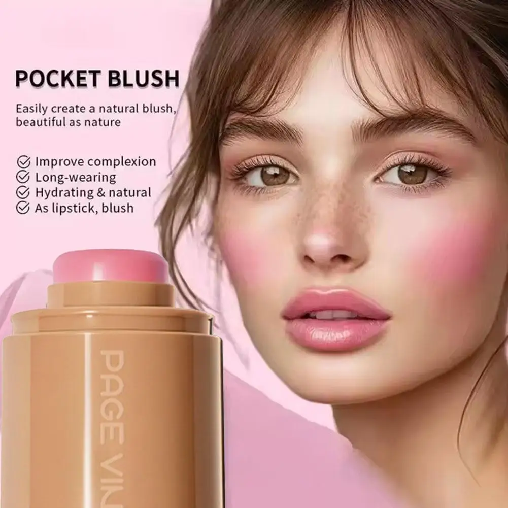 Page Vine Pocket Blush Stick 2-in-1 Lip Gloss