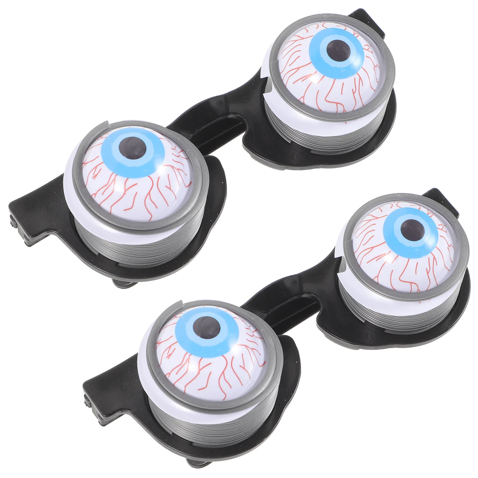 

2pcs Spring Eyeball Glasses Prank Eyeballs Props Scary Eyeball Eyeglasses