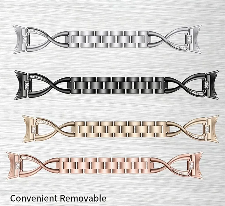Elegant Bling Diamond Band - Fashion Women's Metal Bracelet Strap