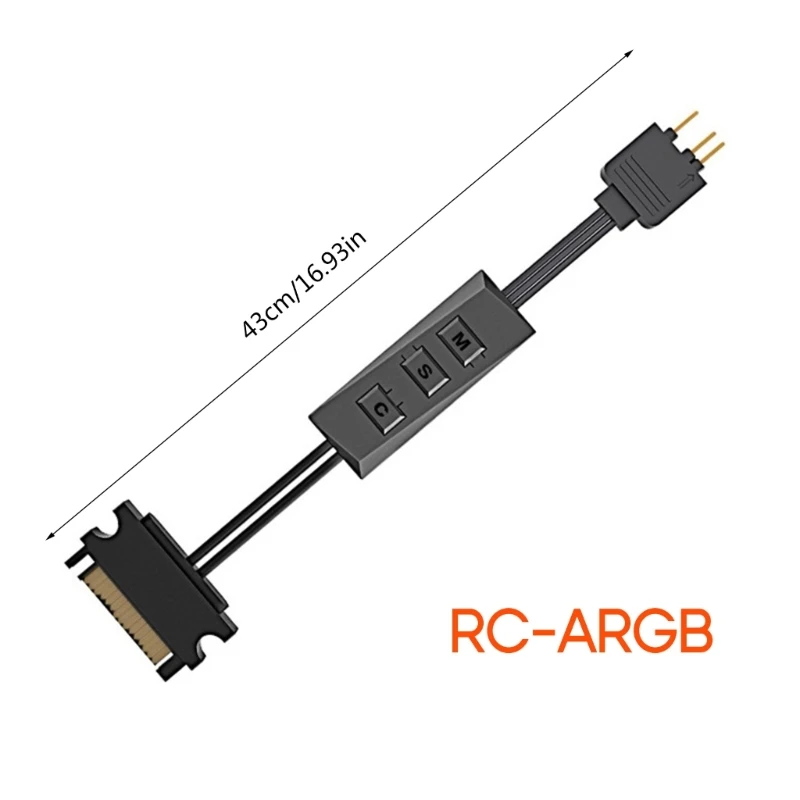 5V 3Pin ARGB 분배기 케이블 지원 시리즈 ARGB RGB 허브 코드 35cm/13.8in용 5V RGB 3핀 LED 라이트 스트립 케이블