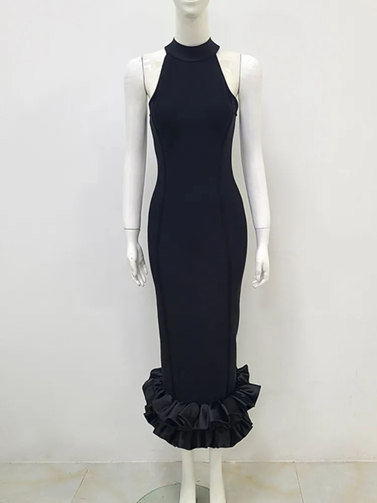 fitted lace wedding dress Amazon.com: whoinshop Women's Halter Sleeveless Mermaid Bodycon Bandage  Cocktail Midi Dress Black XS : Clothing, Shoes & Jewelry main image 1