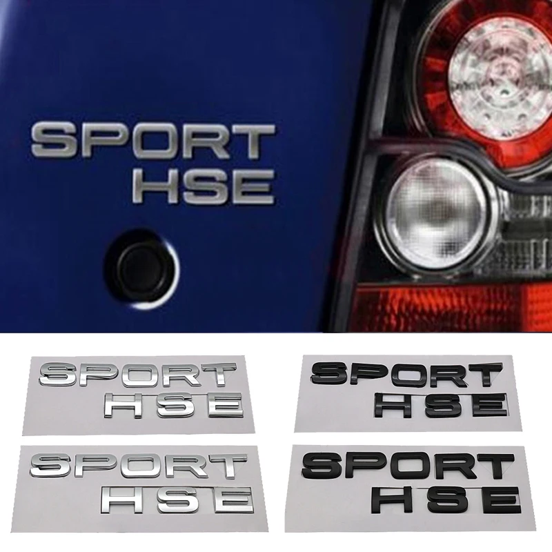Sport Hse Logo Car Rear Trunk Emblem Sticker Auto Body Badge Decalcomania Per Land Rover Defender Evoque Discovery Range Rover