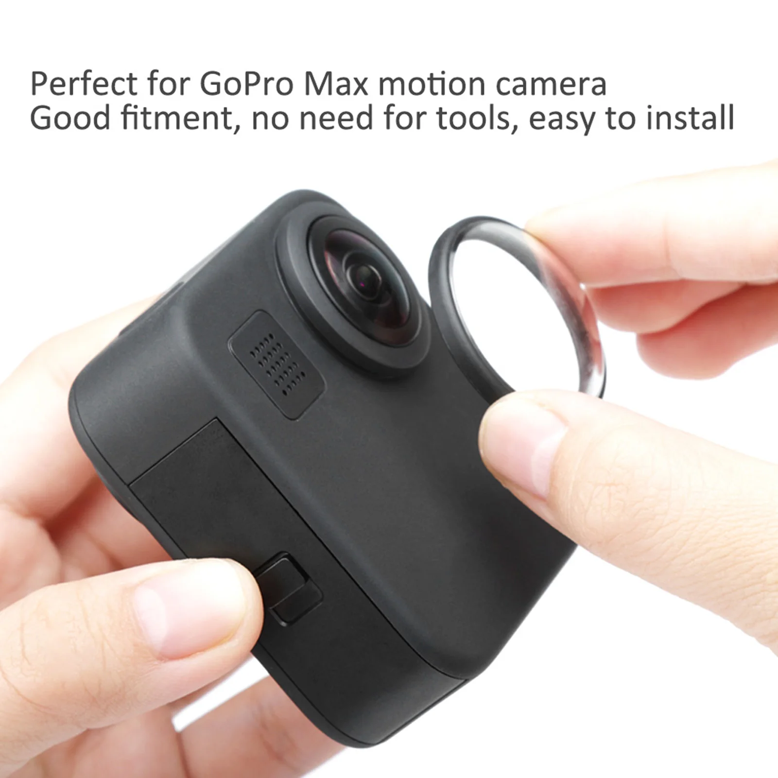 Deux capuchons objectif GoPro Max, protection anti-rayures pour objectifs avant et arrière